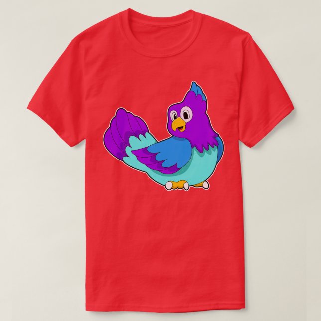 Parrot blue T-Shirt (Design Front)