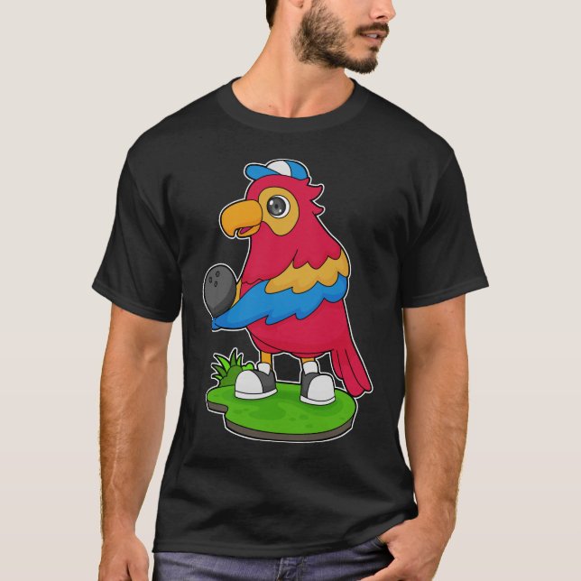 Parrot Bowling Bowling ball T-Shirt (Front)