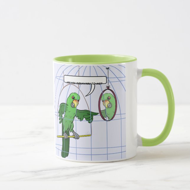 Parrot Cage Fight Mug (Right)