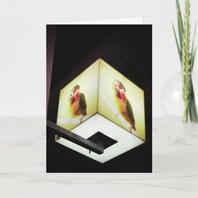 "Parrot Cash Register Light" Thank You Card (Front)