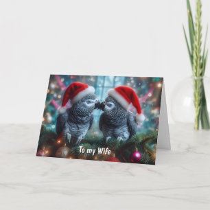 Parrot Christmas Card