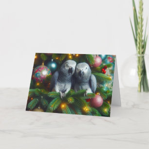Parrot Christmas Card