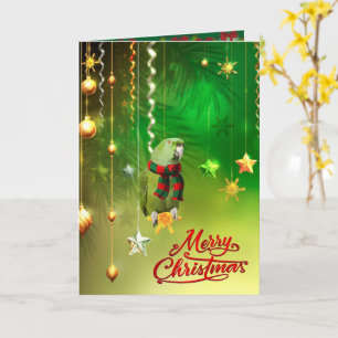 Parrot Christmas Card