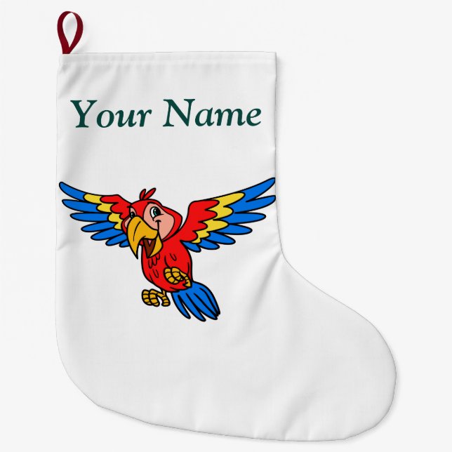 Parrot Christmas Stocking (Front)