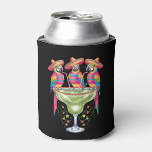 Parrot Cinco De Mayo Funny Drinking Mexican Fiesta Can Cooler