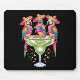 Parrot Cinco De Mayo Funny Drinking Mexican Fiesta Mouse Mat