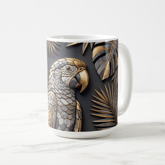 parrot coffee mug (Front Right)