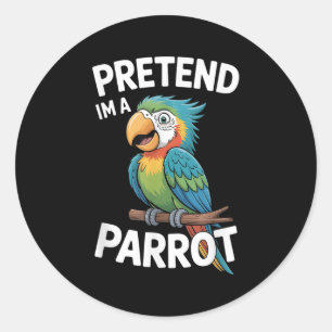 Parrot Costume  Classic Round Sticker