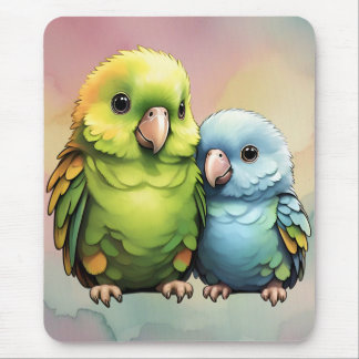 Parrot_design.no.1- by Maaya Prints,  Mouse Mat