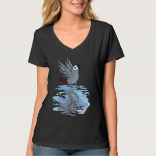 Parrot & Dragon Reflection I African Grey T-Shirt