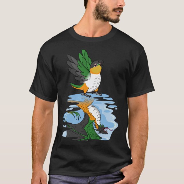 Parrot & Dragon Reflection I Black headed Caique T-Shirt (Front)