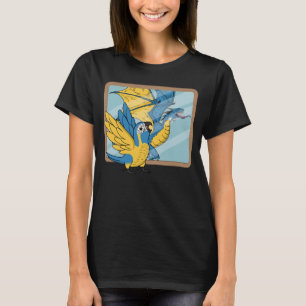 Parrot & Dragon Reflection I Blue throated Macaw T-Shirt