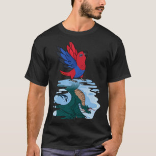 Parrot & Dragon Reflection I Female Eclectus  2 T-Shirt