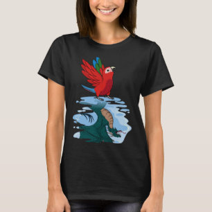 Parrot & Dragon Reflection I Green winged Macaw 2 T-Shirt