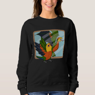 Parrot & Dragon Reflection I Jenday Conure  1 Sweatshirt