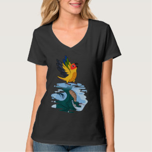 Parrot & Dragon Reflection I Sun Conure 2 T-Shirt