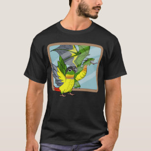 Parrot & Dragon Reflection I Yellow sided Green Ch T-Shirt