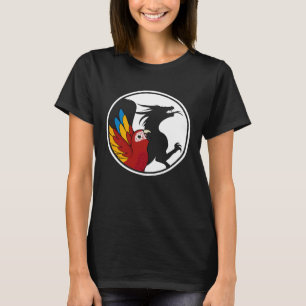 Parrot & Dragon Shadow I Scarlet Macaw T-Shirt