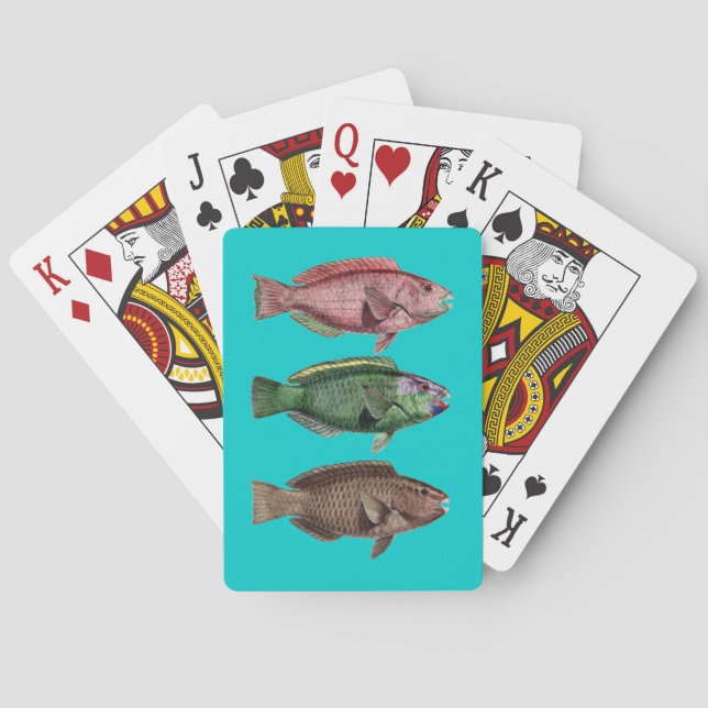 Parrot Fish Playing Cards (Back)