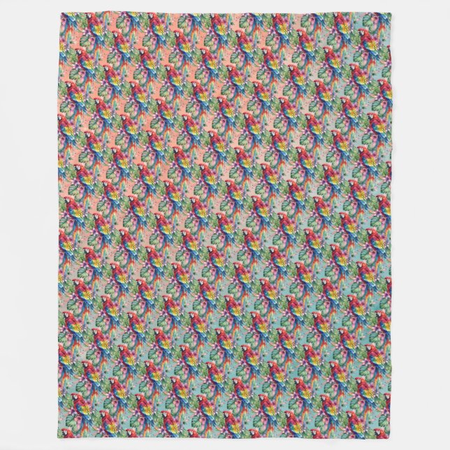 Parrot Fleece Blanket (Front)