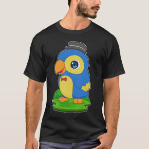 Parrot Gentleman Bow tie T-Shirt