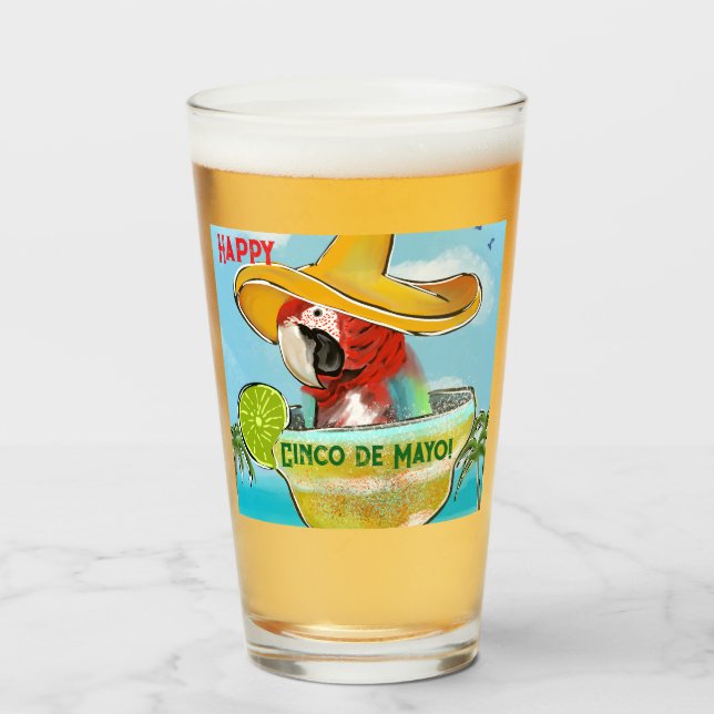 Parrot Glass (Front Filled)