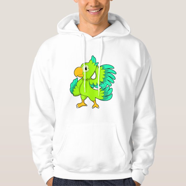 Parrot green hoodie (Front)