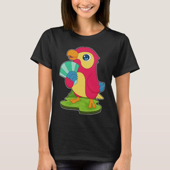 Parrot Hand fan T-Shirt (Front)