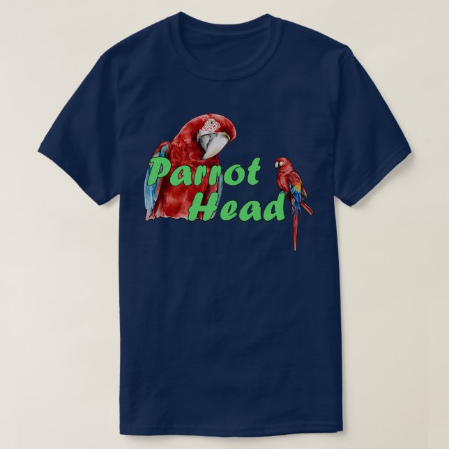 Parrot Head 4 T-Shirt (Design Front)