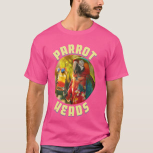Parrot Head Fan Design Colourful with a Margarita T-Shirt