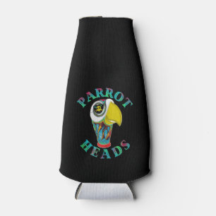 Parrot Heads Fan Fun In Sun Designs Bottle Cooler