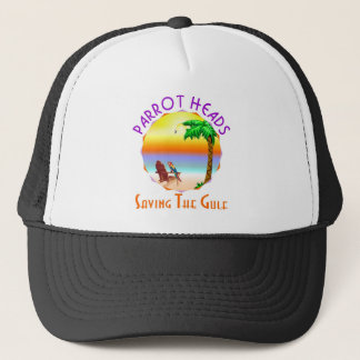 Parrot Heads Saving The Gulf from BP oil Trucker Hat