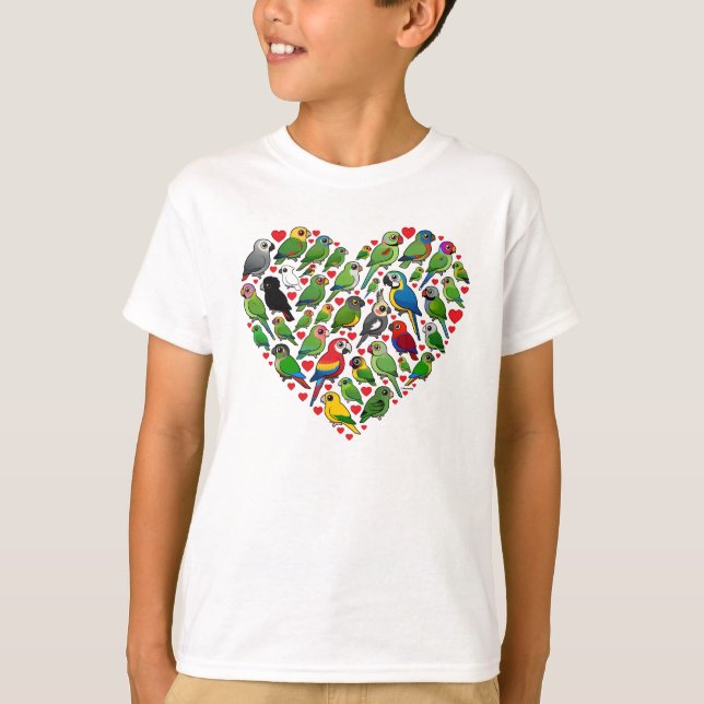 Parrot Heart T-Shirt (Front)