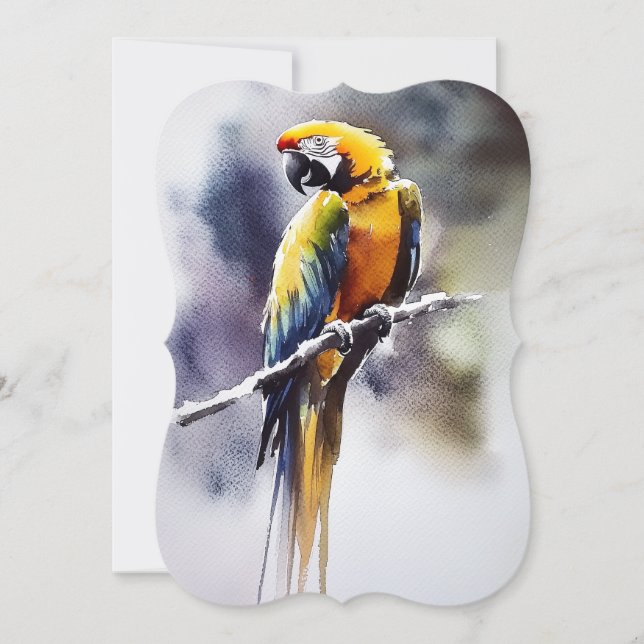 parrot holiday card (Front)