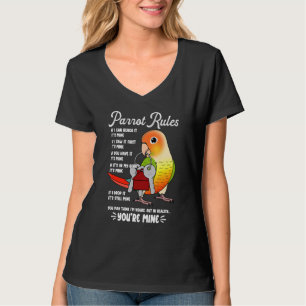 Parrot House Rules It's Mine I Green Cheek Pineapp T-Shirt