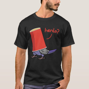 Parrot In A Cup Henlo I Violet Budgie Budgerigar T-Shirt