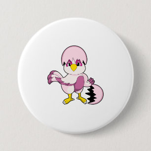 Parrot in Egg with Eggshell.PNG 7.5 Cm Round Badge