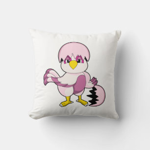 Parrot in Egg with Eggshell.PNG Cushion
