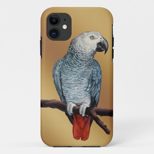 Parrot iPhone Case African Grey Parrot Mobile Case (Back)