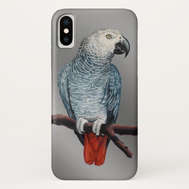 Parrot iPhone Case African Grey Parrot Mobile Case (Back)