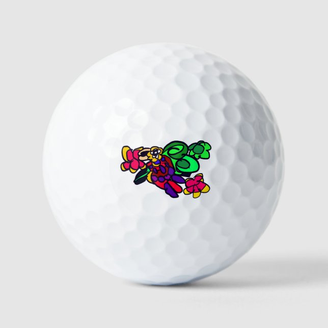 Parrot joy forest  golf balls (Front)