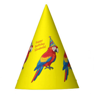 Parrot Kids Birthday Party Hat