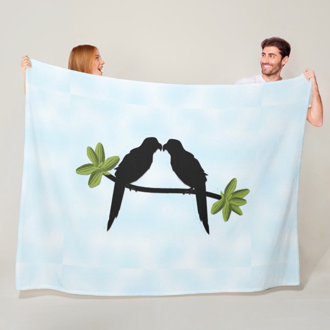 Parrot Love Fleece Blanket (In Situ)