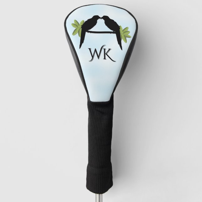 Parrot Love Monogram Golf Head Cover (Front)