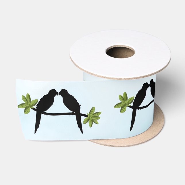 Parrot Love Satin Ribbon (Spool)