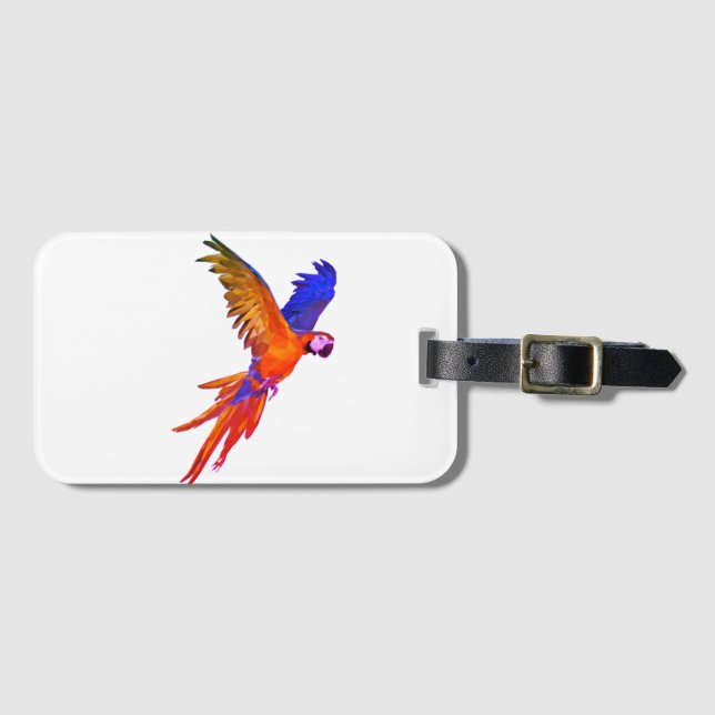 Parrot  luggage tag (Front Horizontal)