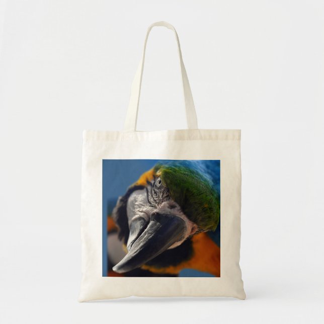 Parrot Macaw Bird Tote Bag Handbag (Front)