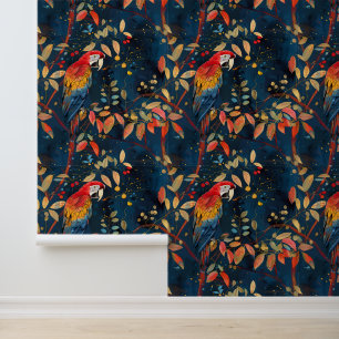 Parrot Macaw Tropical Jungle Wallpaper