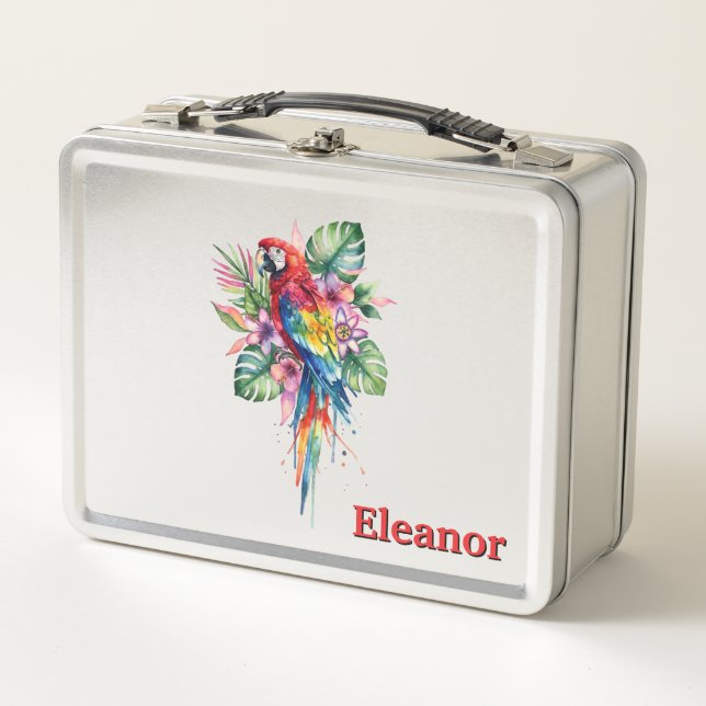 Parrot Metal Lunch Box (Front)