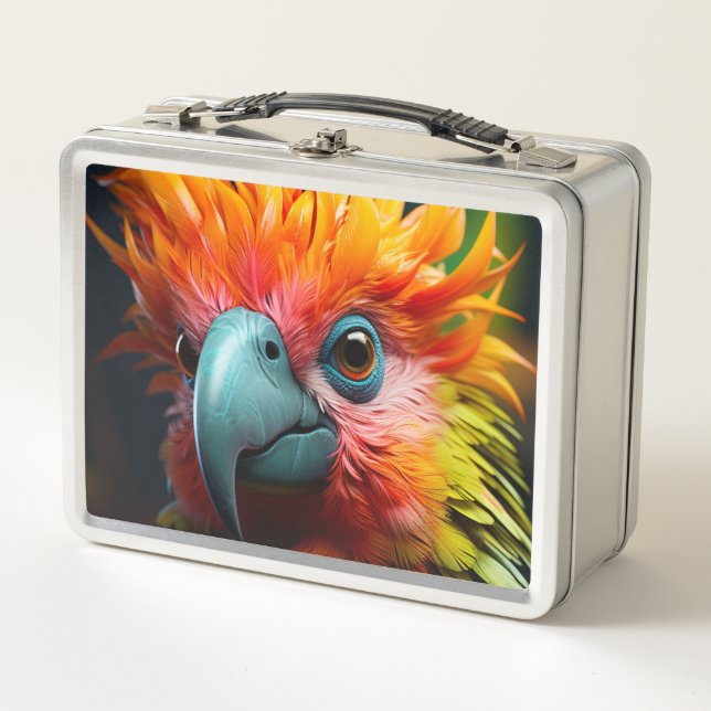 Parrot Metal Lunch Box (Front)